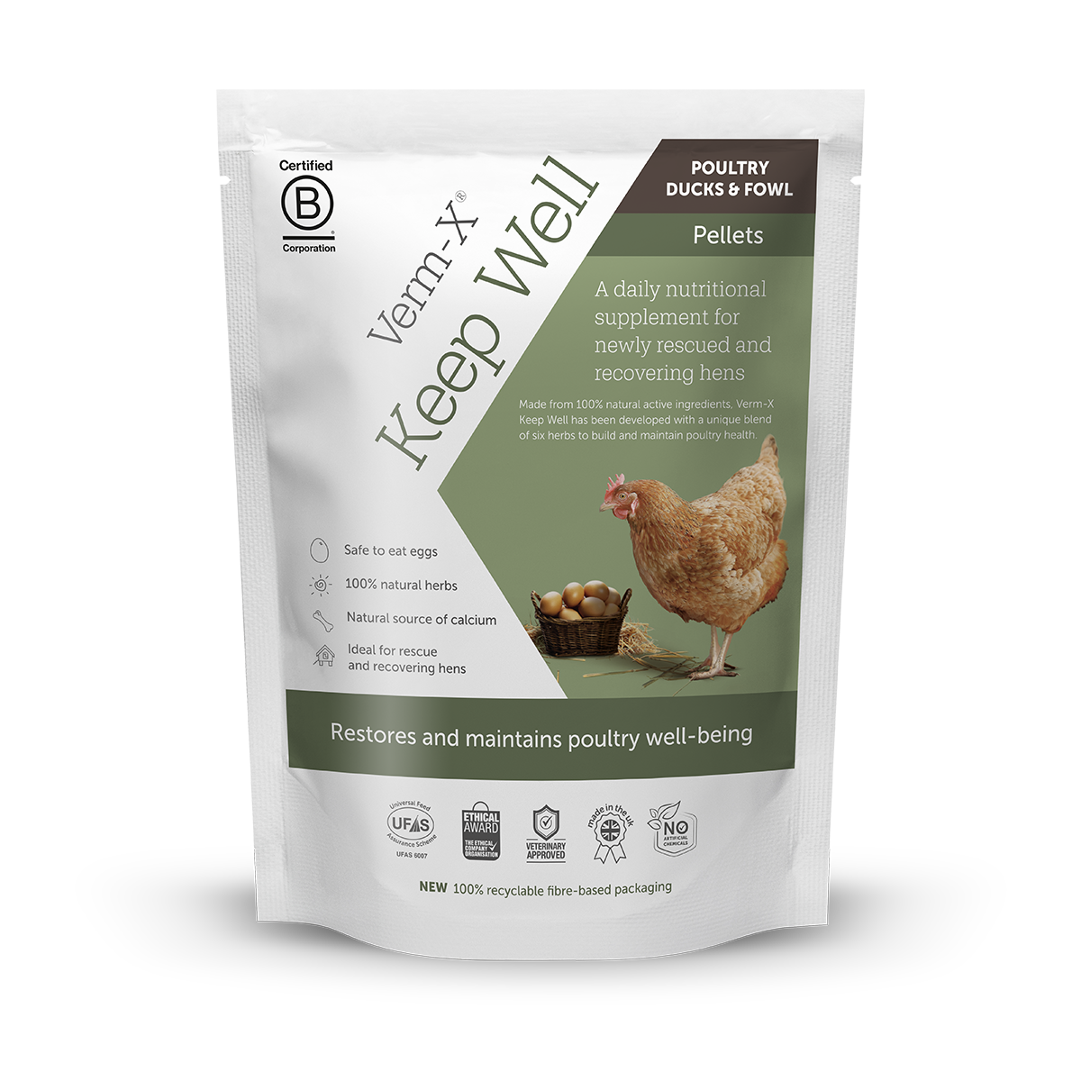 Verm Account Verm-X Keep Well Pellets for Poultry, Ducks & Fowl